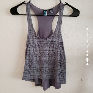 Crop top gray shirt